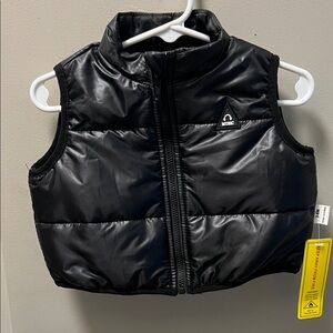 Source Unknown Black Kids Puffer Vest